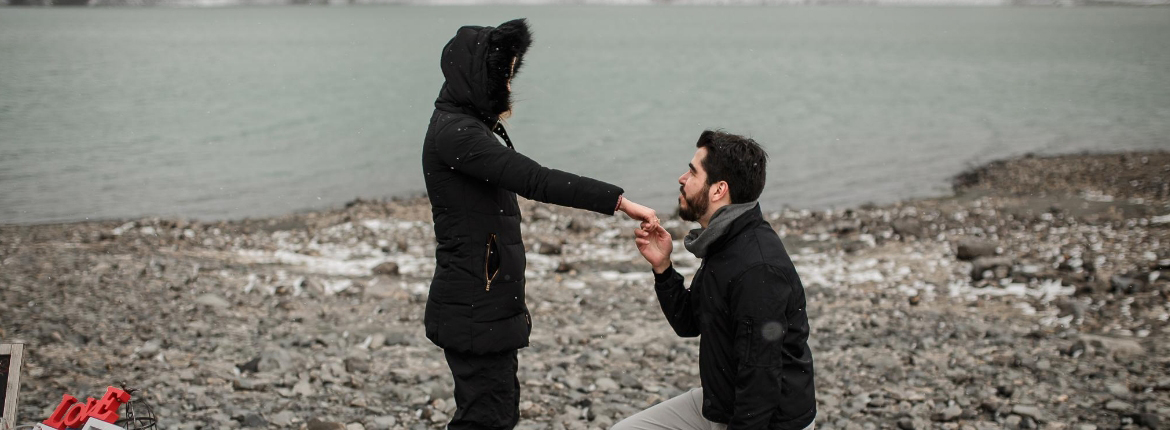 Pedido de Casamento na neve em Embase El Yeso