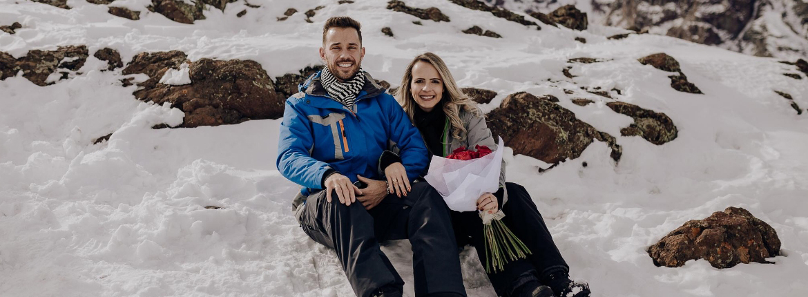 Pedido de Casamento no Vale Nevado