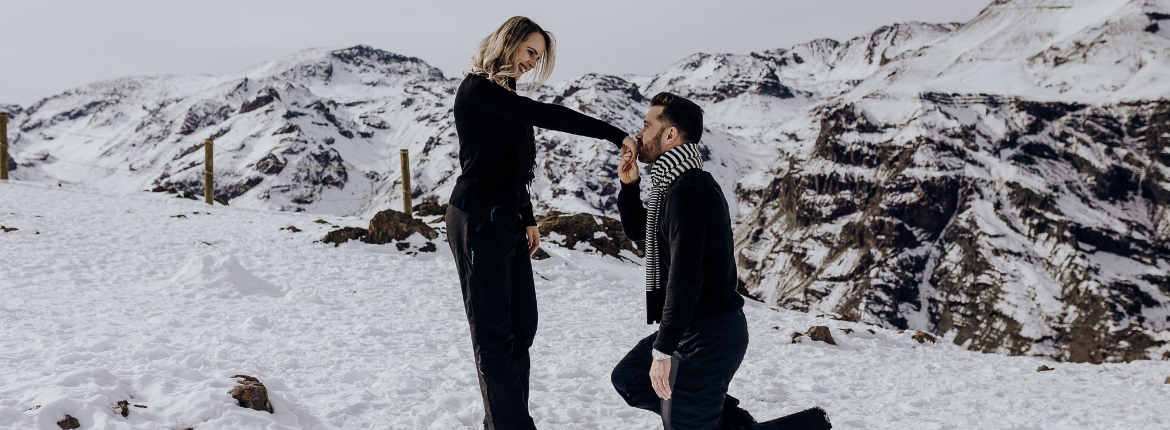 Pedido de Casamento no Vale Nevado