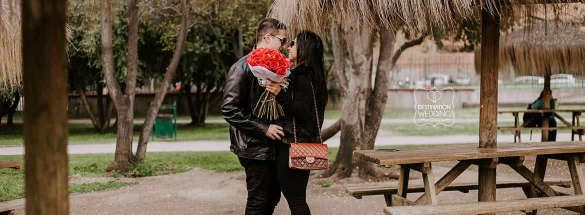 pedido de casamento em santiago, pedido de casamento no Chile, pedido de casamento no parque, parque araucano Santiago, wedding proposal Chile