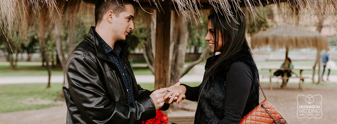 pedido de casamento em santiago, pedido de casamento no Chile, pedido de casamento no parque, parque araucano Santiago, wedding proposal Chile